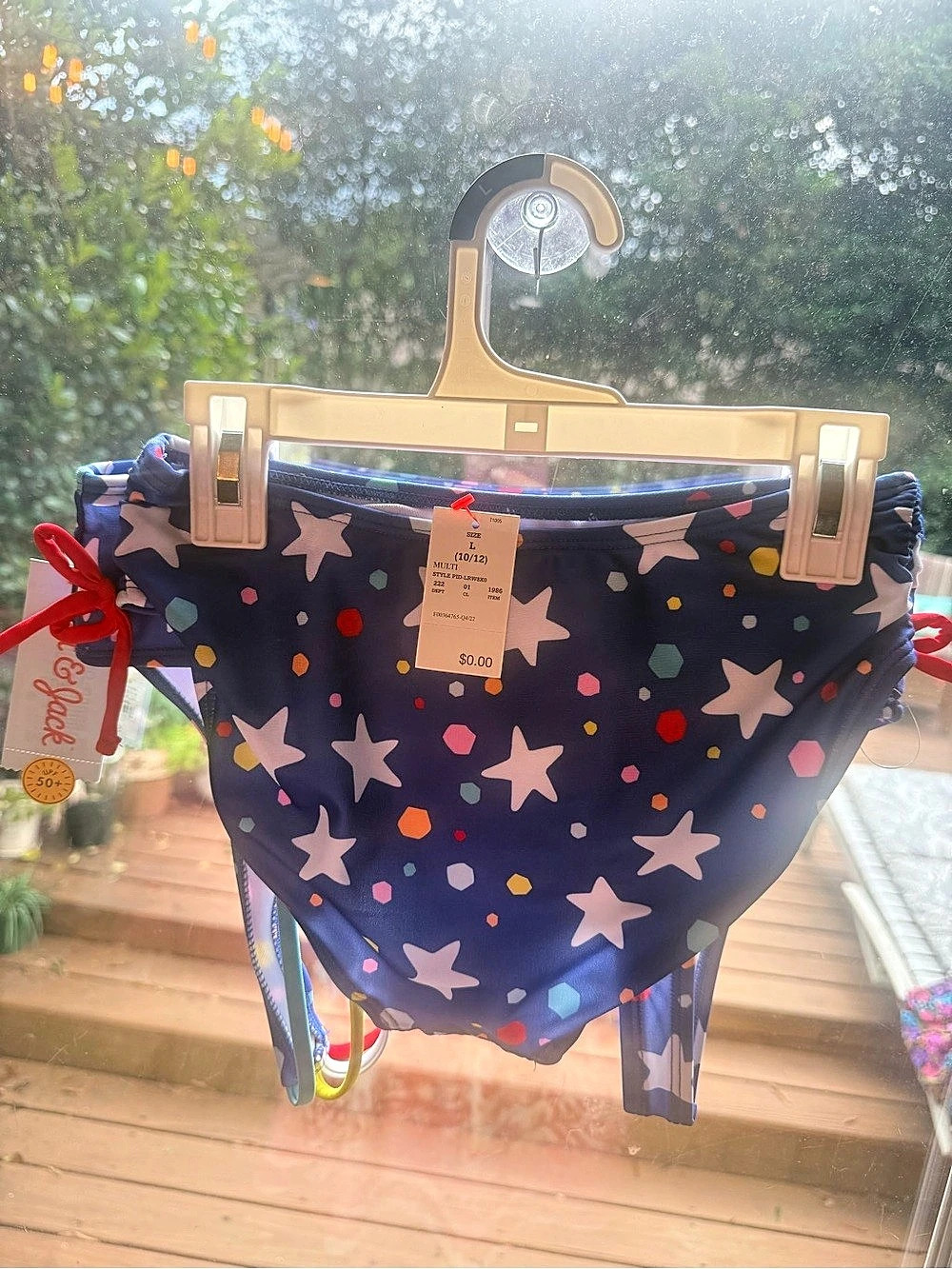 Target printed bikini Girls Large Star Print 2 Piece NWT Size 10/12